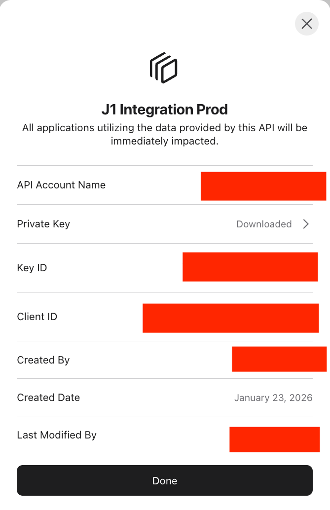 Apple Business Manager server token details