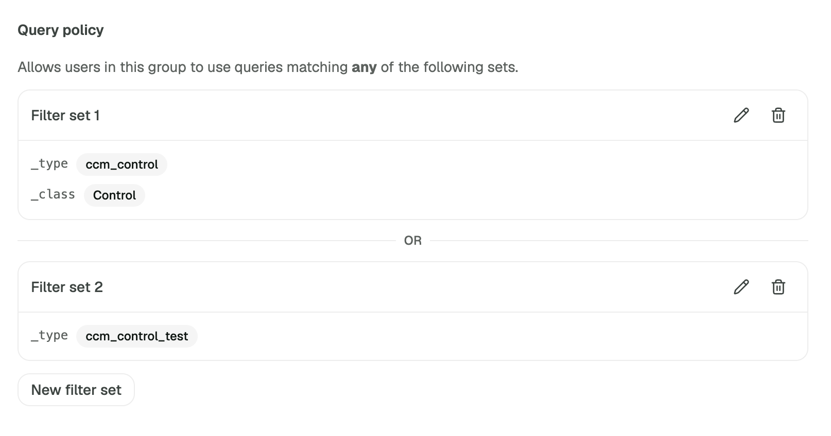 Data Layer RBAC Query Policy Configuration