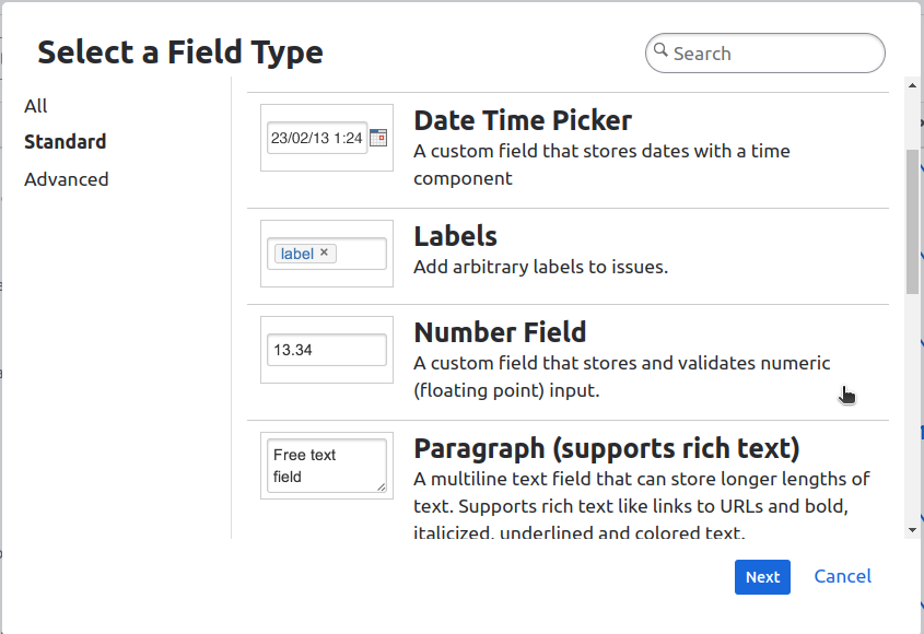 Jira Custom Fields