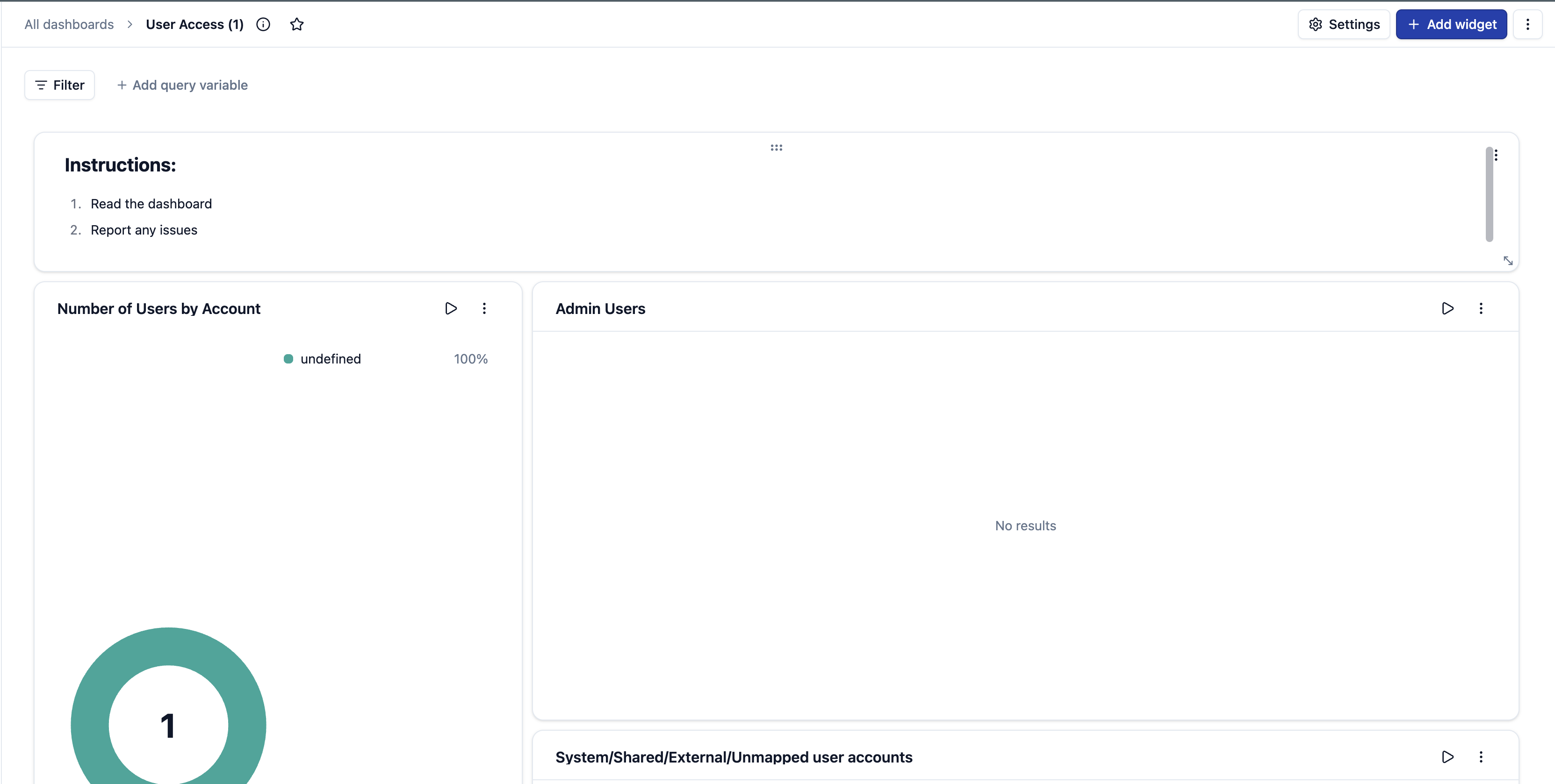 JupiterOne Insights dashboard with a markdown widget featuring an image of a cute kitten