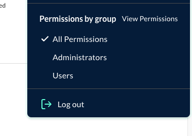 Choosing user permission group in JupiterOne